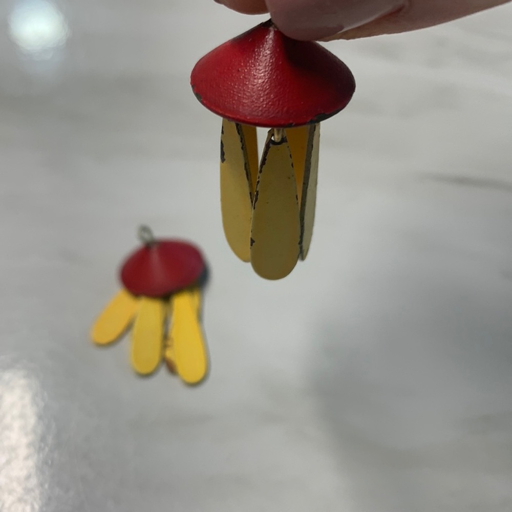 *FREE* with purchase of $20 or more! 1960s vintage retro tassel earrings